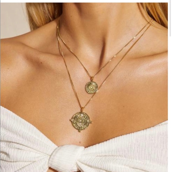 Luv Aj Jewelry - Luv AJ double coin necklace